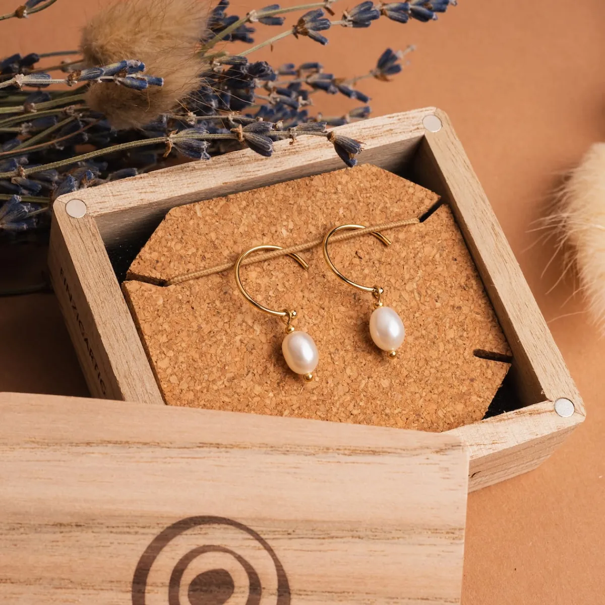 Holzkern Ohrringe|Schmuck^Panoramic Ohrringe