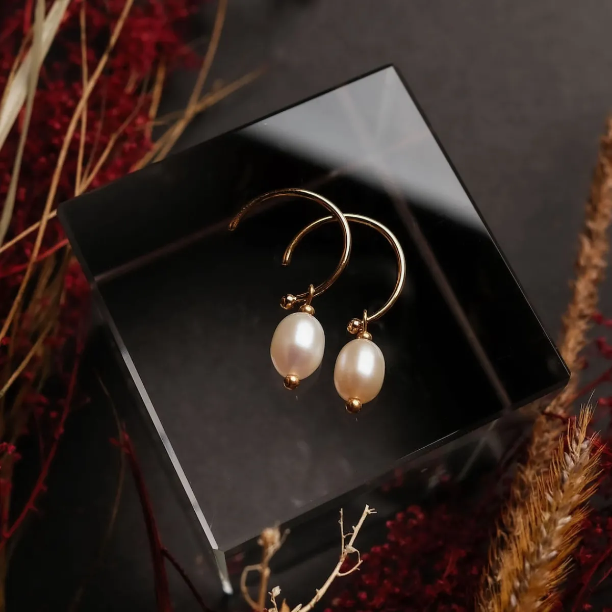 Holzkern Ohrringe|Schmuck^Panoramic Ohrringe