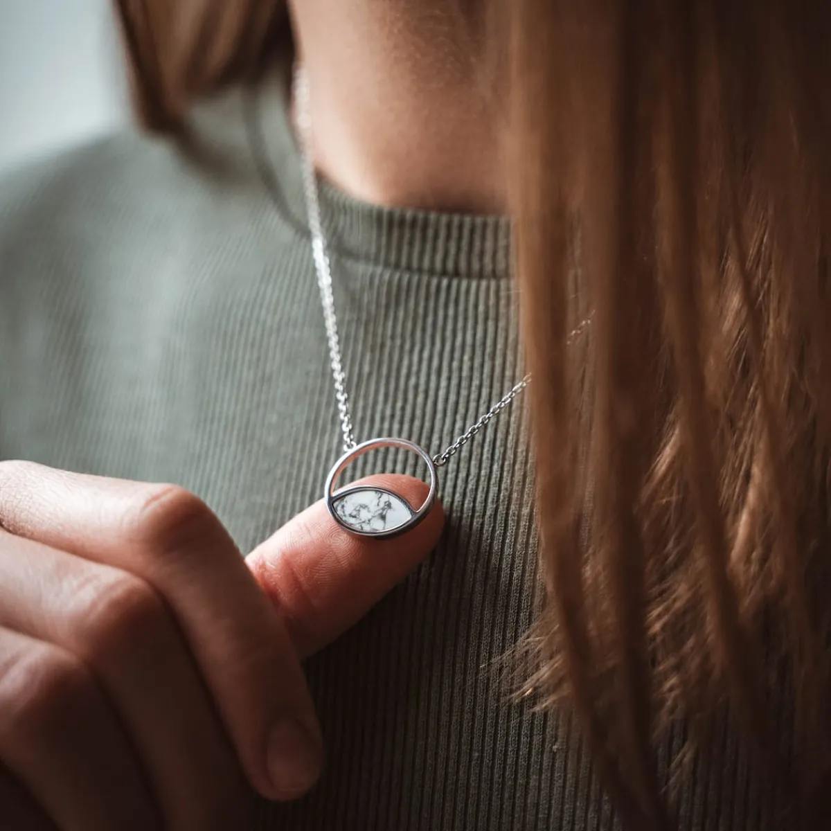 Holzkern Halsketten|Schmuck^Perception Halskette