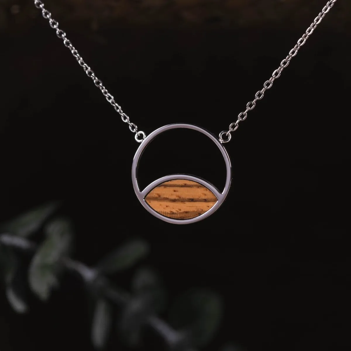 Holzkern Halsketten|Schmuck^Perception Halskette