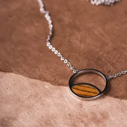 Holzkern Halsketten|Schmuck^Perception Halskette
