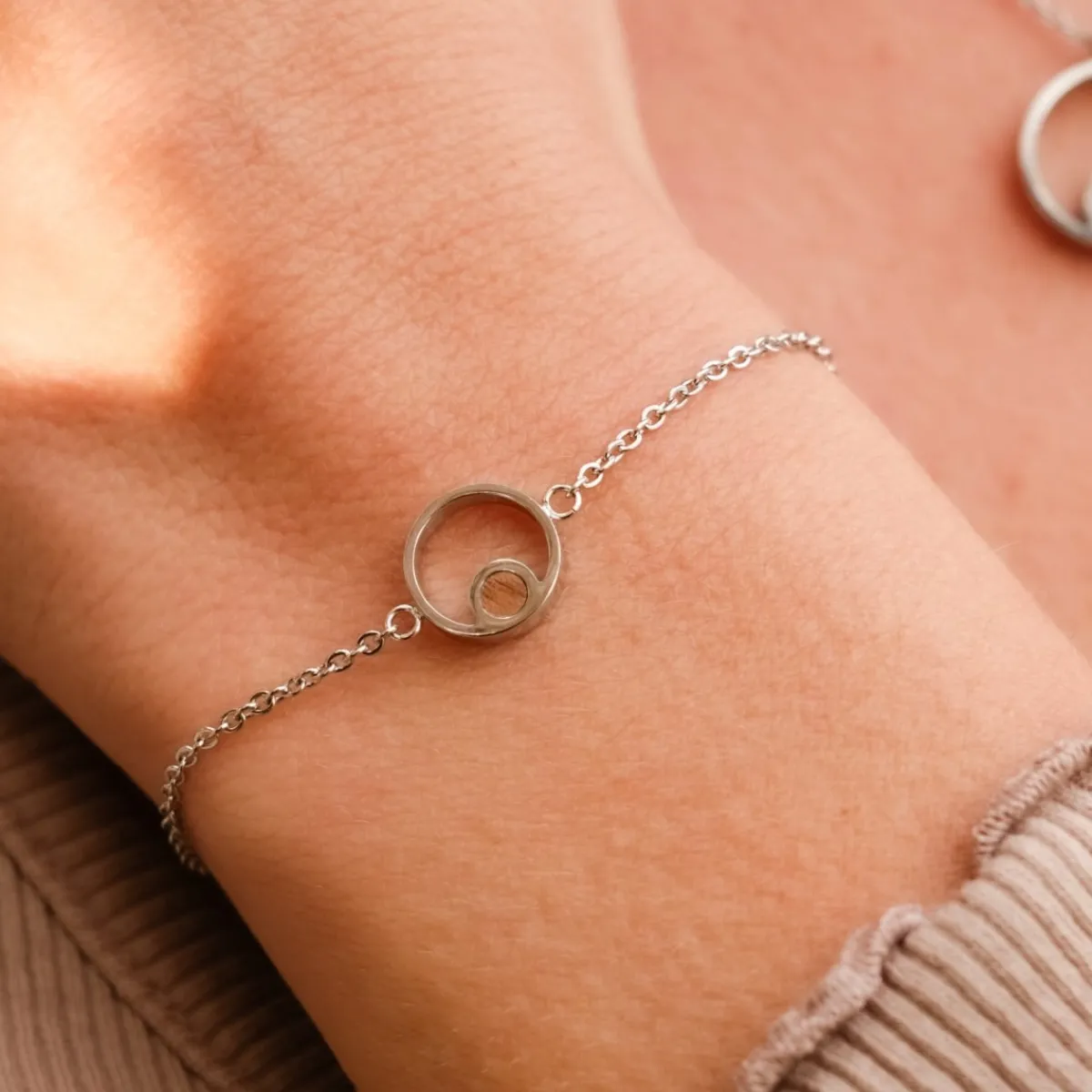 Holzkern Armbänder|Schmuck^Pigment Armband