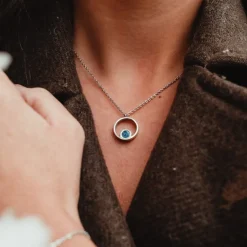 Holzkern Halsketten|Schmuck^Pigment Halskette