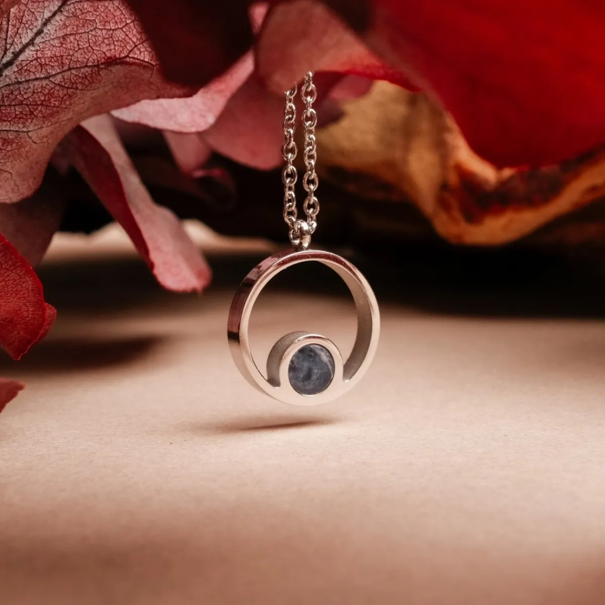 Holzkern Halsketten|Schmuck^Pigment Halskette