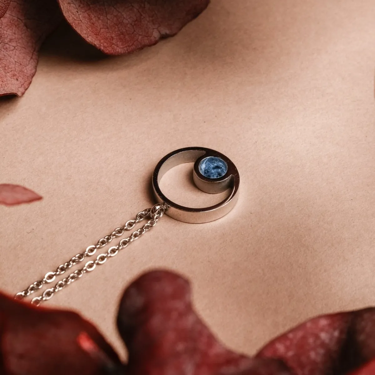 Holzkern Halsketten|Schmuck^Pigment Halskette