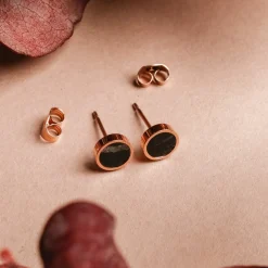 Holzkern Ohrringe|Schmuck^Pigment Ohrringe