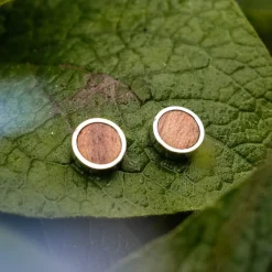 Holzkern Ohrringe|Schmuck^Pigment Ohrringe