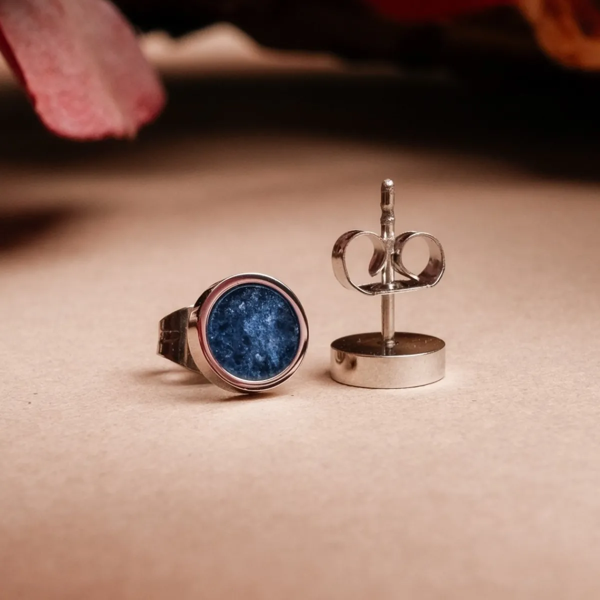 Holzkern Ohrringe|Schmuck^Pigment Ohrringe