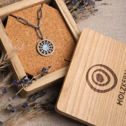 Holzkern Halsketten|Schmuck^Pixa Halskette