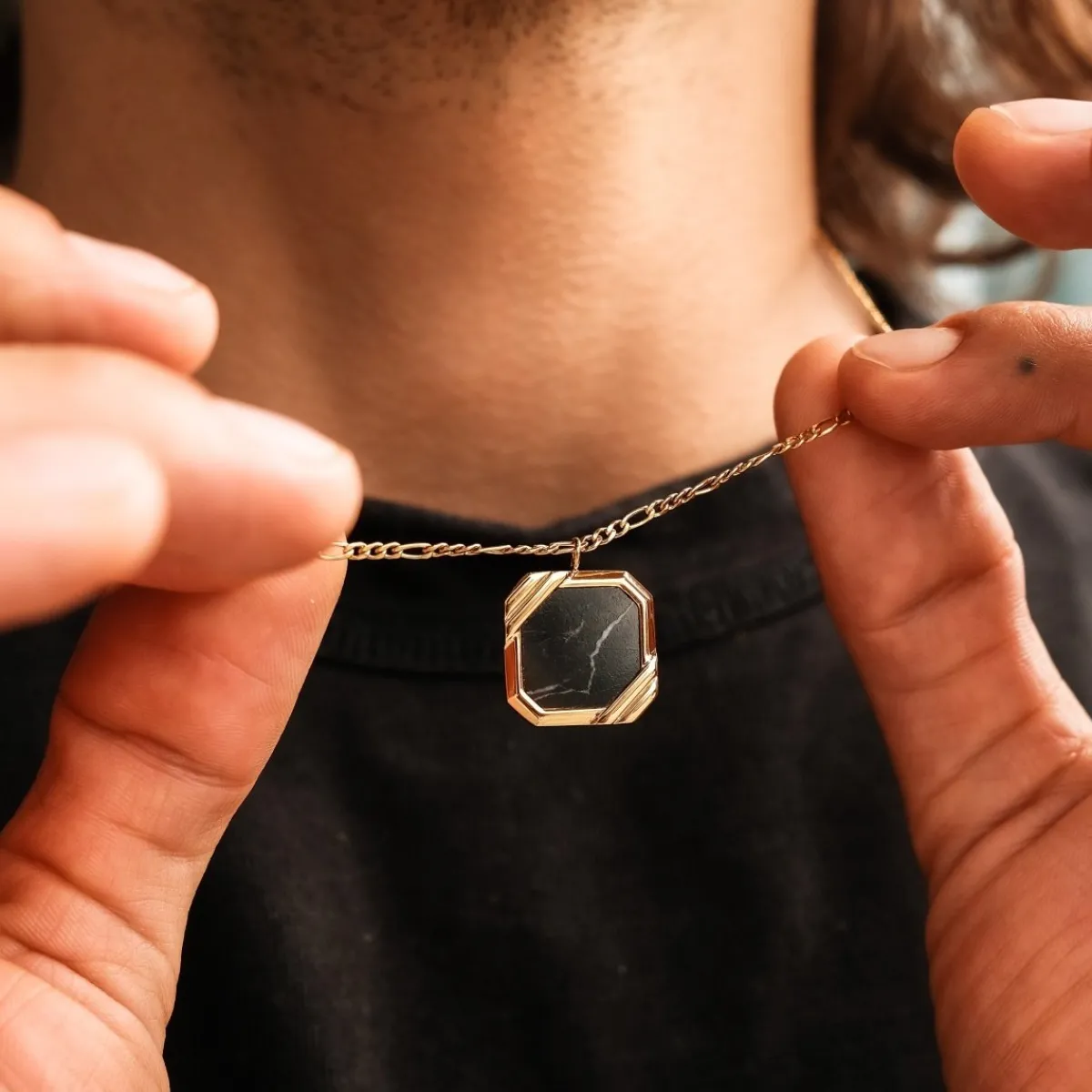 Holzkern Halsketten|Schmuck^Scalar Halskette