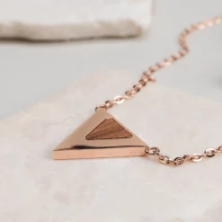 Holzkern Halsketten|Schmuck^Scale Halskette