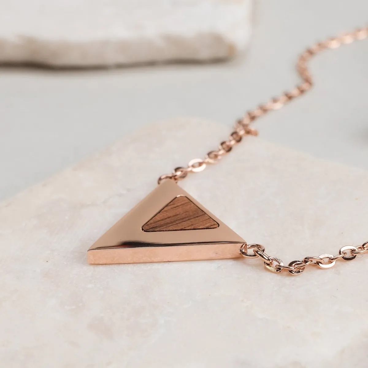 Holzkern Halsketten|Schmuck^Scale Halskette