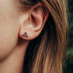 Holzkern Ohrringe|Schmuck^Scale Ohrringe