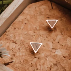 Holzkern Ohrringe|Schmuck^Scale Ohrringe