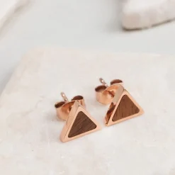 Holzkern Ohrringe|Schmuck^Scale Ohrringe