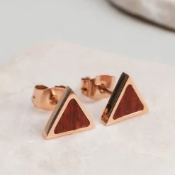 Holzkern Ohrringe|Schmuck^Scale Ohrringe