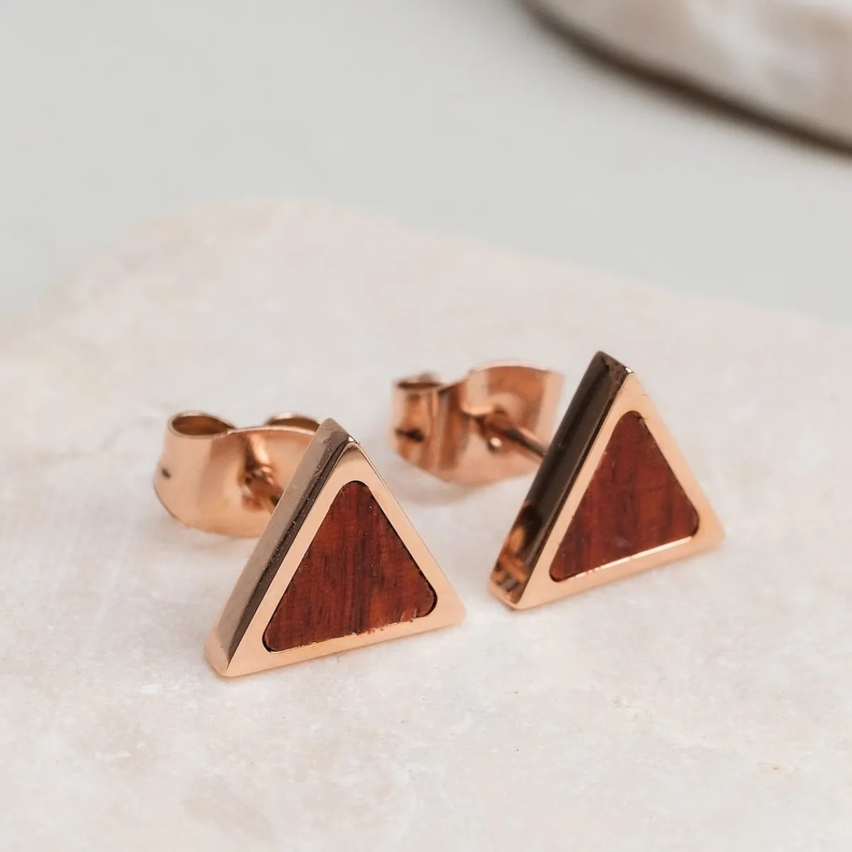 Holzkern Ohrringe|Schmuck^Scale Ohrringe