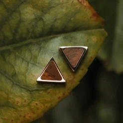 Holzkern Ohrringe|Schmuck^Scale Ohrringe