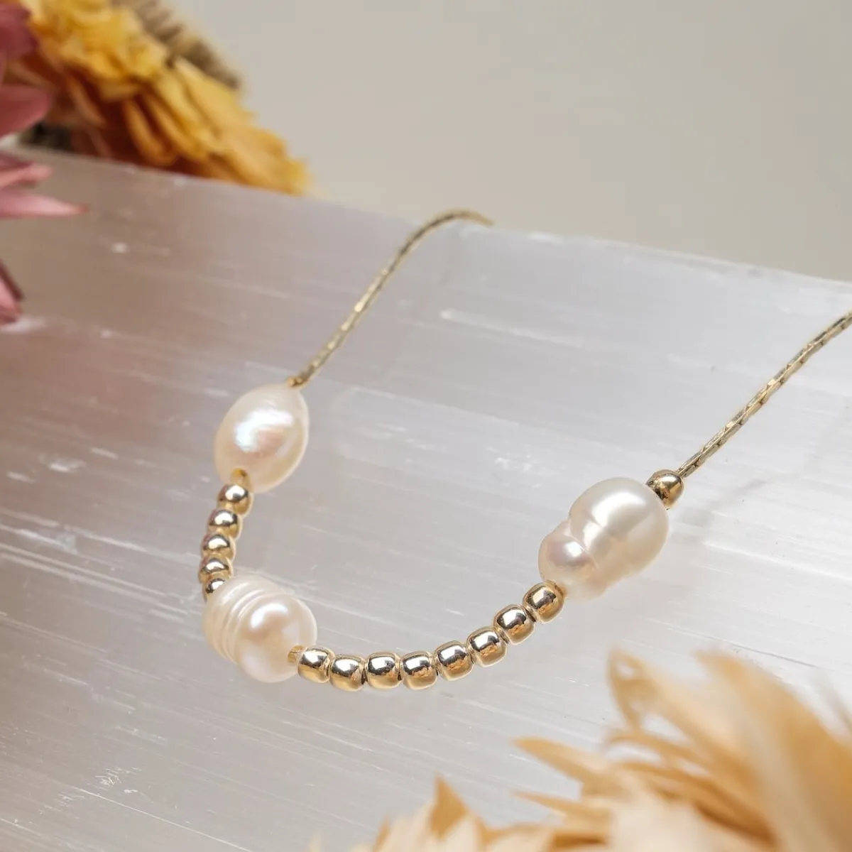 Holzkern Halsketten|Schmuck^Selfbelief Halskette