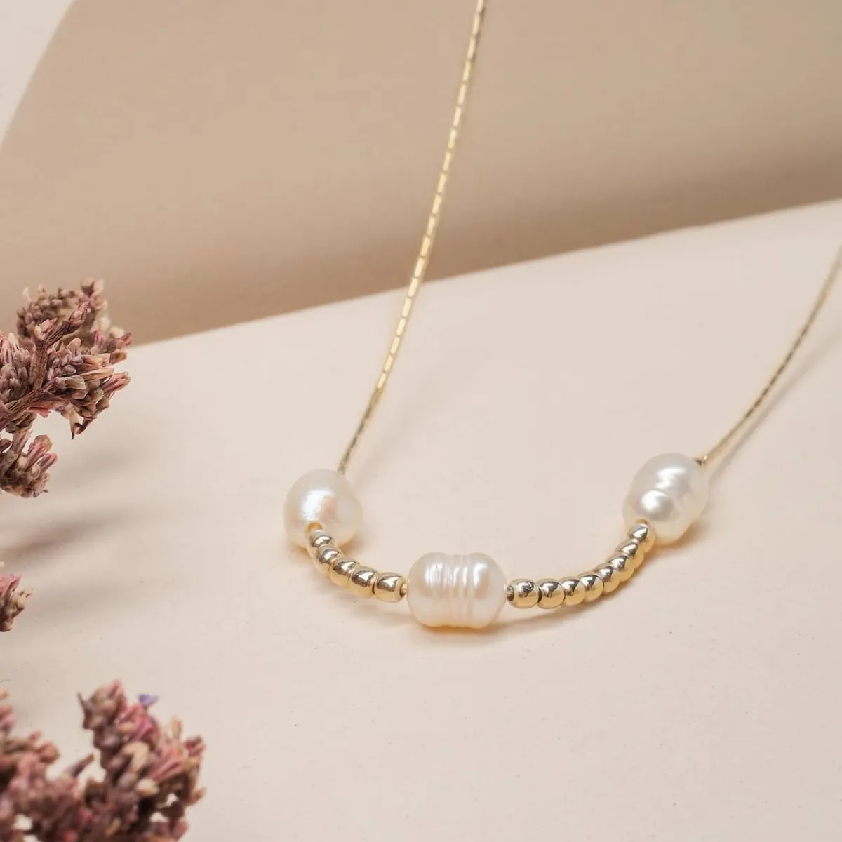 Holzkern Halsketten|Schmuck^Selfbelief Halskette