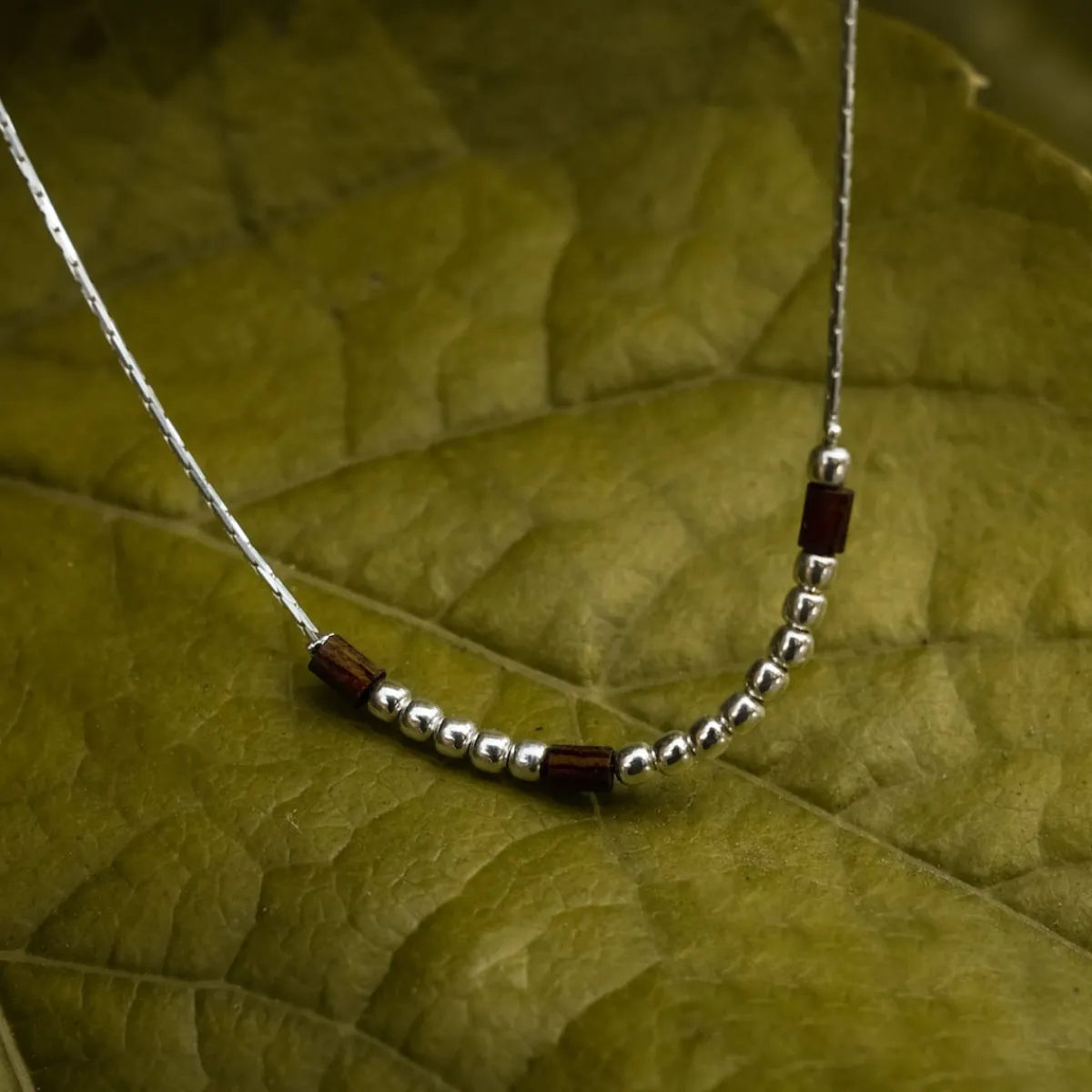 Holzkern Halsketten|Schmuck^Selfbelief Halskette