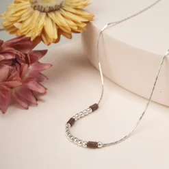 Holzkern Halsketten|Schmuck^Selfbelief Halskette