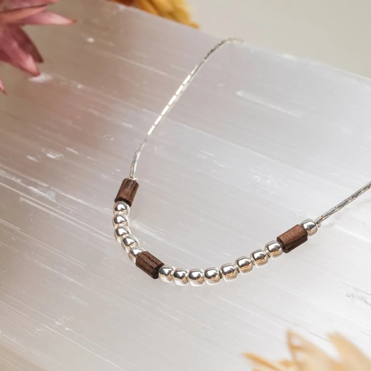 Holzkern Halsketten|Schmuck^Selfbelief Halskette
