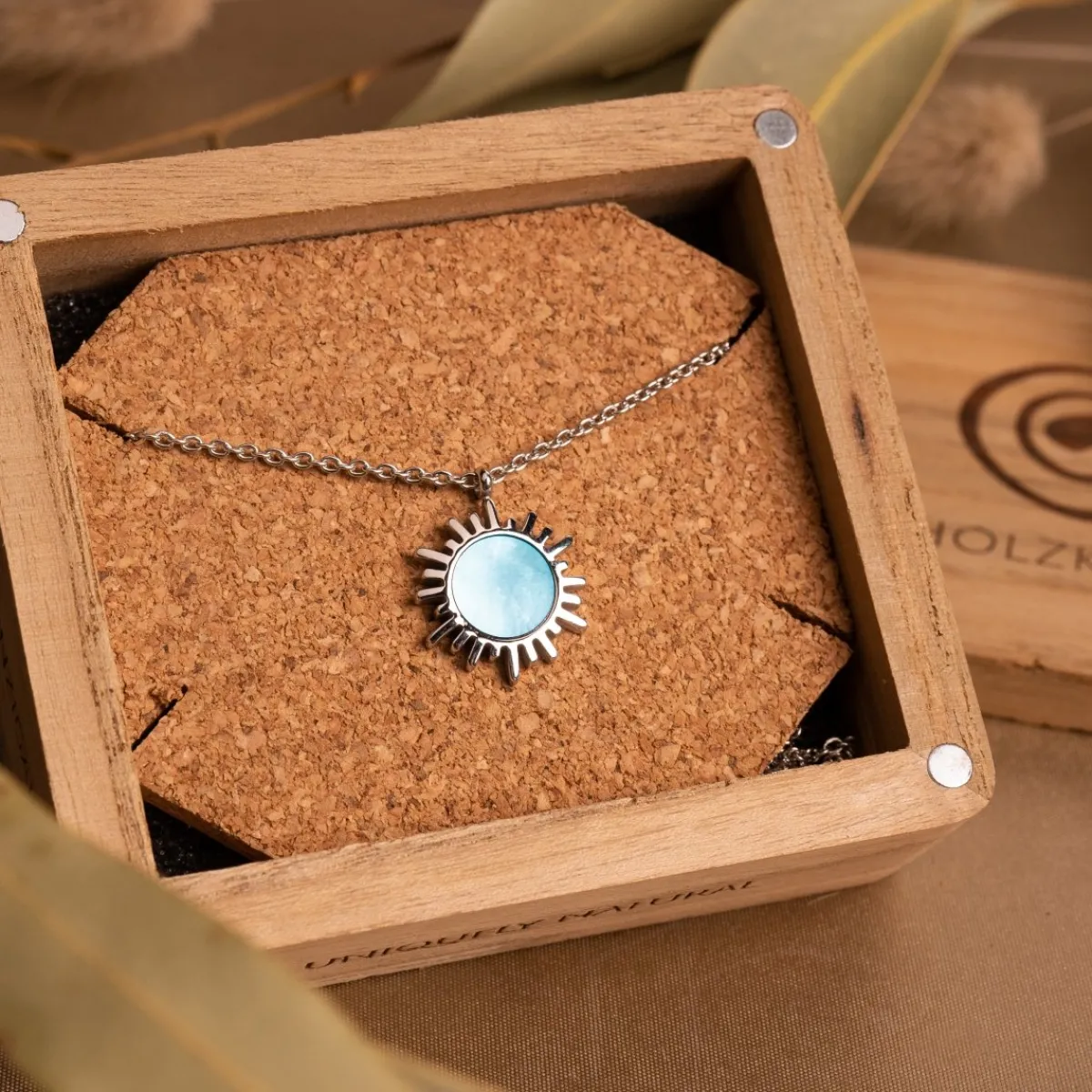 Holzkern Halsketten|Schmuck^Shade Halskette