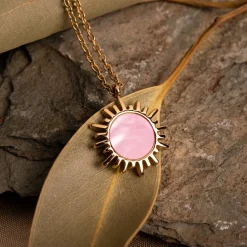 Holzkern Halsketten|Schmuck^Shade Halskette