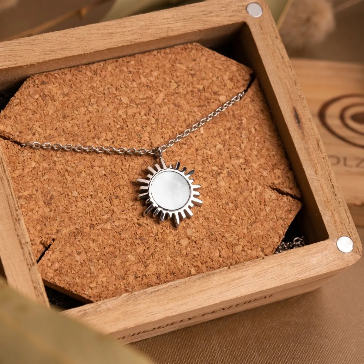 Holzkern Halsketten|Schmuck^Shade Halskette
