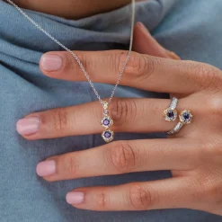 Holzkern Halsketten|Schmuck^Silverstream Halskette