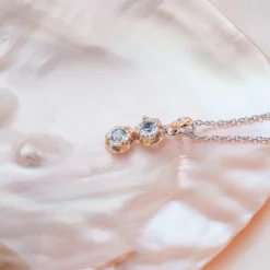 Holzkern Halsketten|Schmuck^Silverstream Halskette