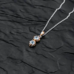Holzkern Halsketten|Schmuck^Silverstream Halskette