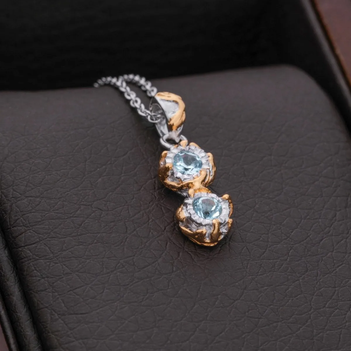 Holzkern Halsketten|Schmuck^Silverstream Halskette