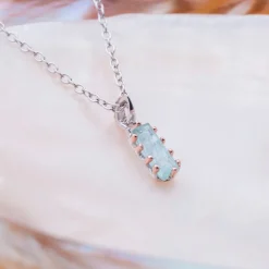 Holzkern Halsketten|Schmuck^Silverstream Halskette