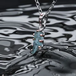 Holzkern Halsketten|Schmuck^Silverstream Halskette