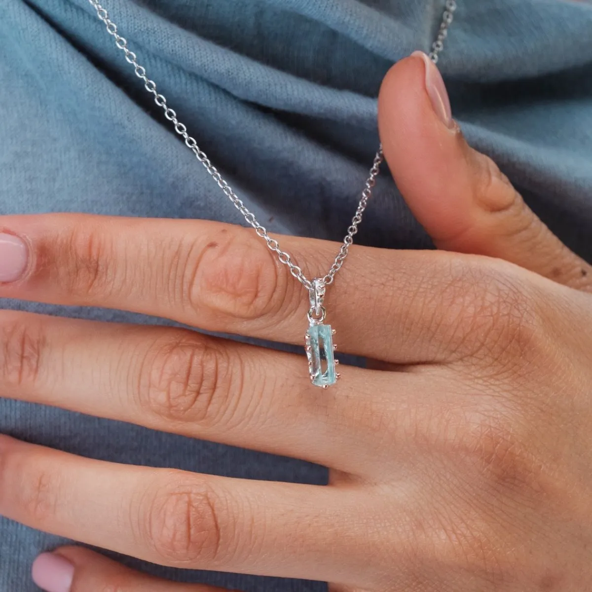 Holzkern Halsketten|Schmuck^Silverstream Halskette