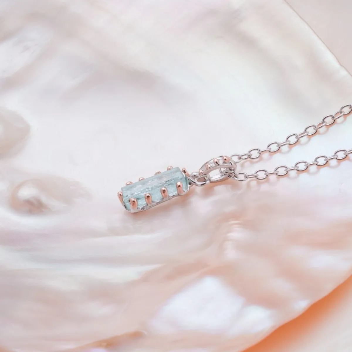 Holzkern Halsketten|Schmuck^Silverstream Halskette