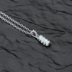 Holzkern Halsketten|Schmuck^Silverstream Halskette