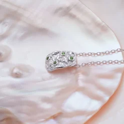 Holzkern Halsketten|Schmuck^Silverstream Halskette
