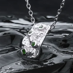 Holzkern Halsketten|Schmuck^Silverstream Halskette
