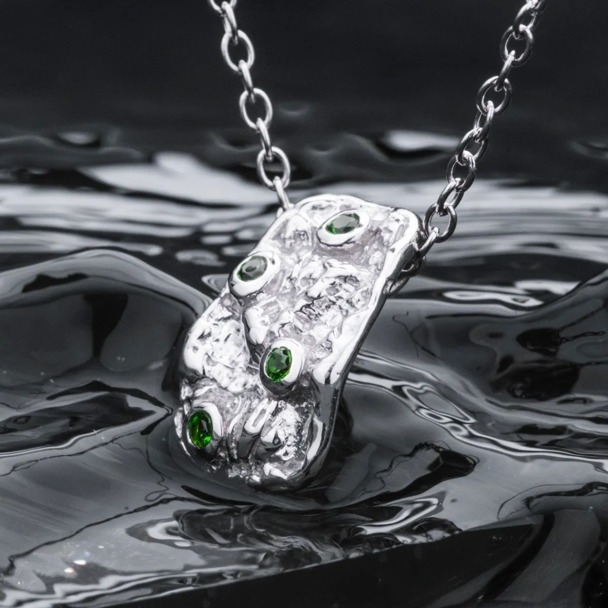 Holzkern Halsketten|Schmuck^Silverstream Halskette
