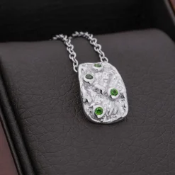 Holzkern Halsketten|Schmuck^Silverstream Halskette