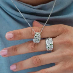 Holzkern Halsketten|Schmuck^Silverstream Halskette