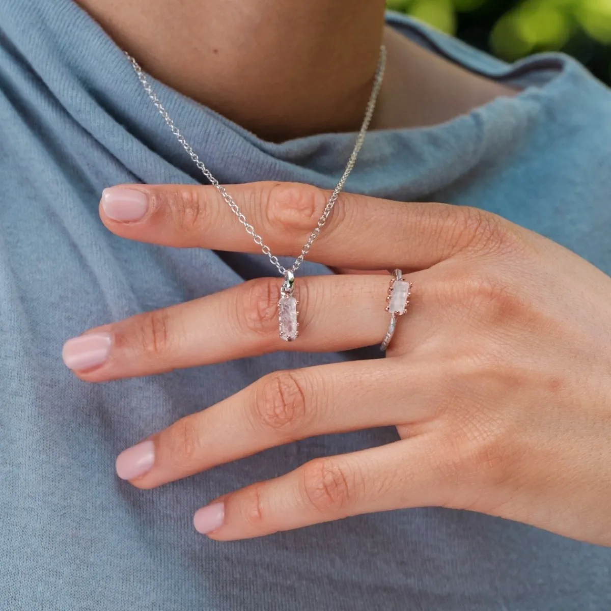 Holzkern Halsketten|Schmuck^Silverstream Halskette