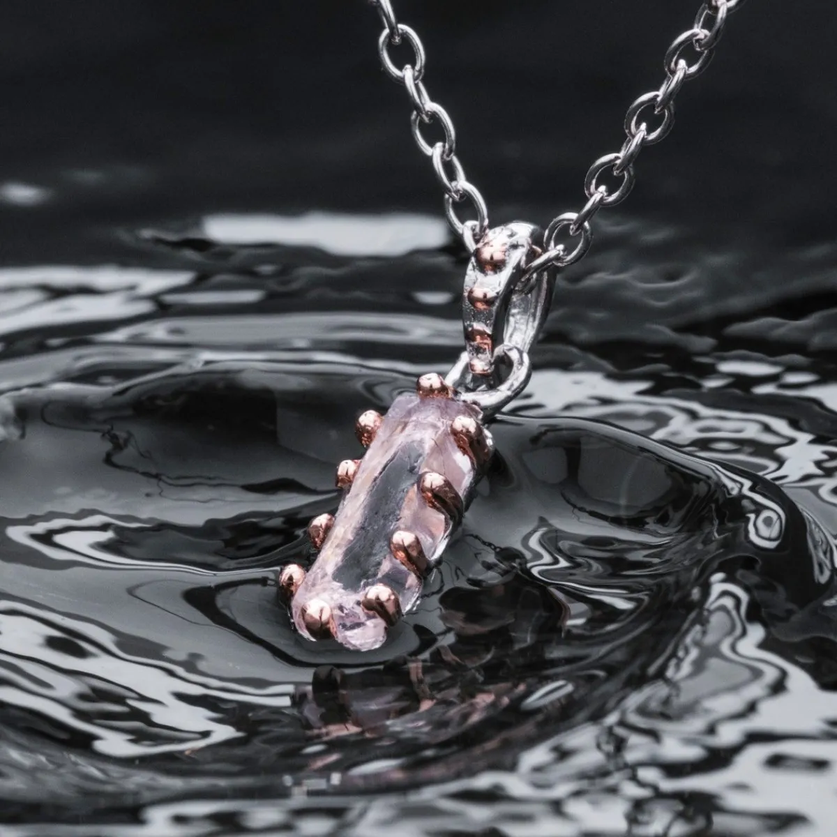 Holzkern Halsketten|Schmuck^Silverstream Halskette