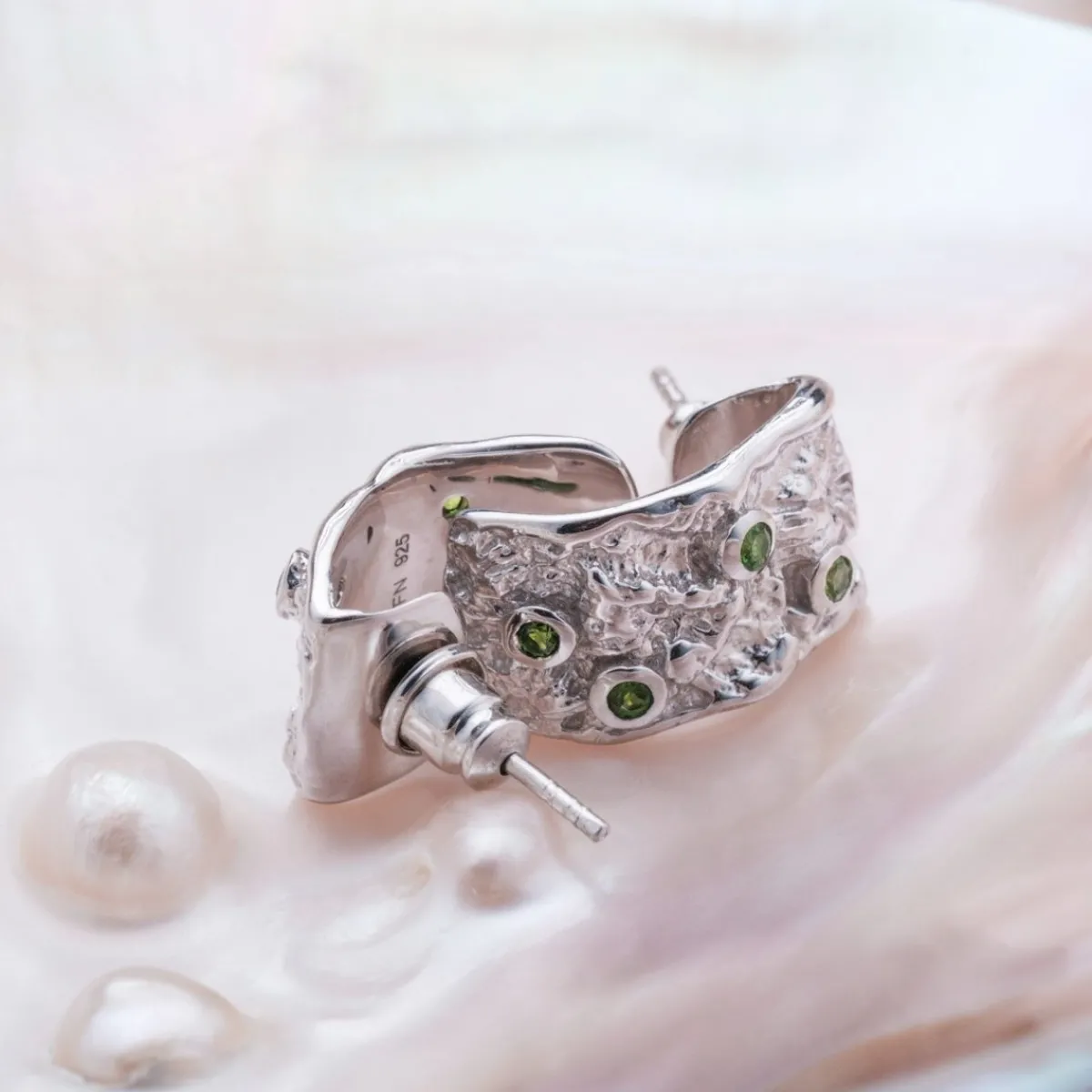 Holzkern Ohrringe|Schmuck^Silverstream Ohrringe