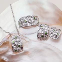 Holzkern Ohrringe|Schmuck^Silverstream Ohrringe