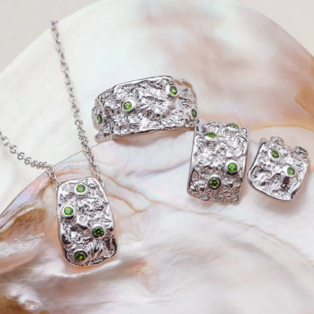 Holzkern Ohrringe|Schmuck^Silverstream Ohrringe