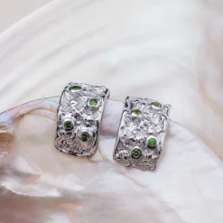 Holzkern Ohrringe|Schmuck^Silverstream Ohrringe
